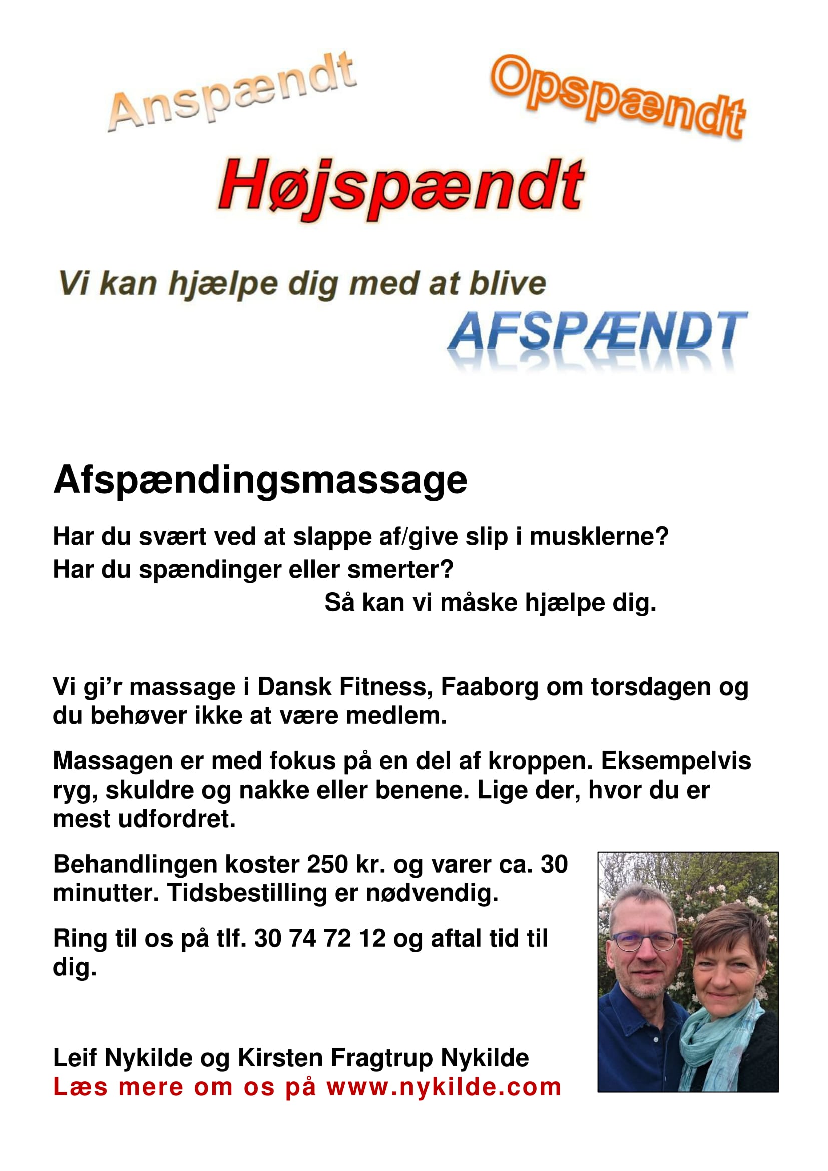 Afspændingsmassage i Dansk Fitness