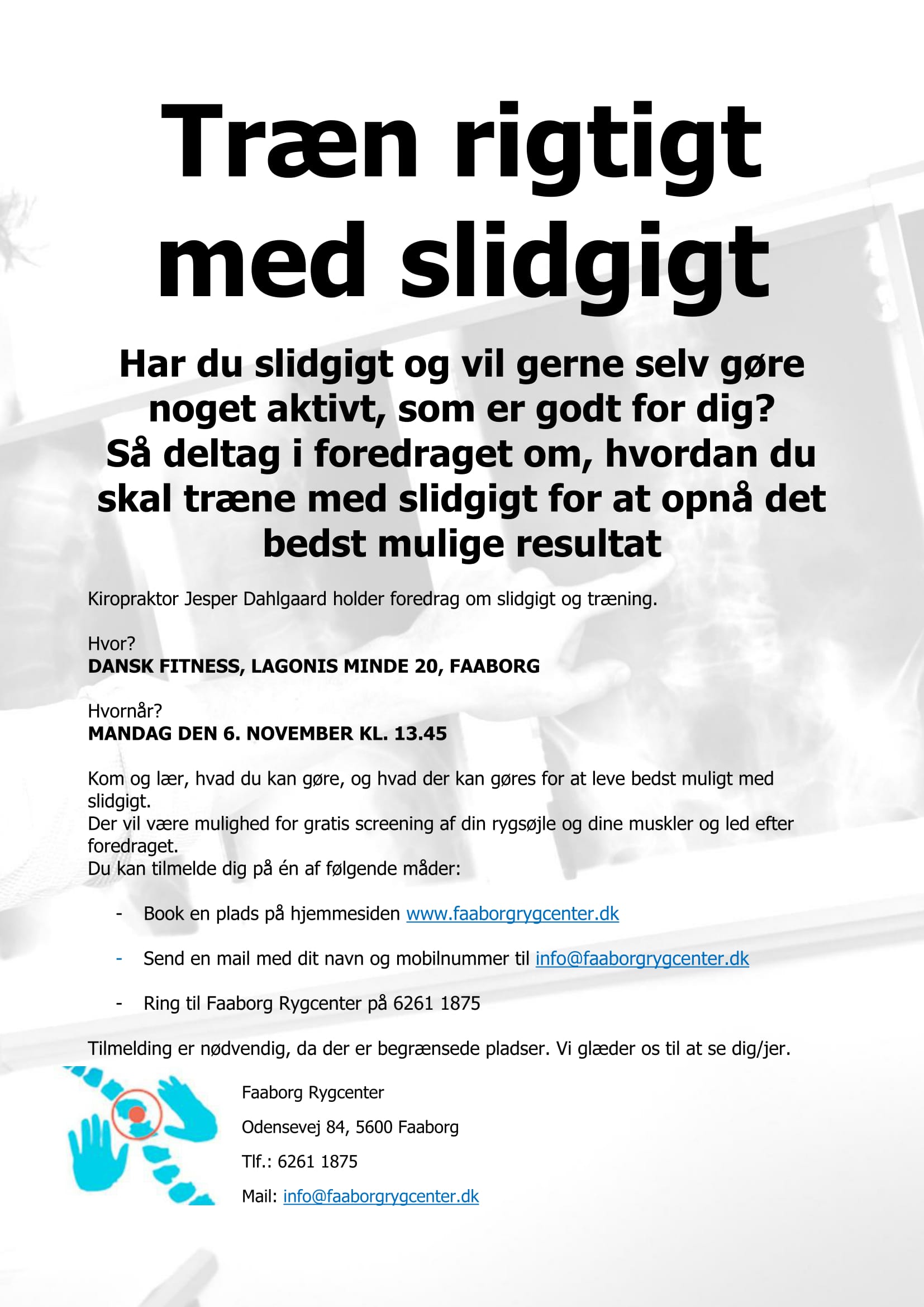 Foredrag om Slidgigt